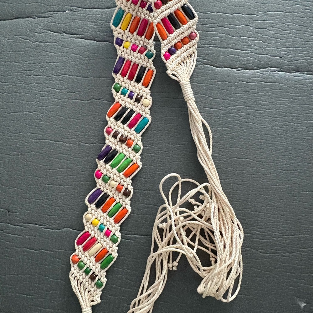 Colorful Macrame Belt